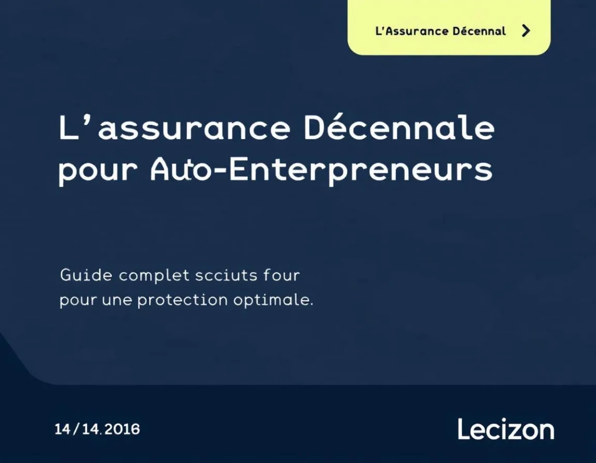 L'Assurance Décennale pour Auto-Entrepreneurs : Guide Complet pour une Protection Optimale