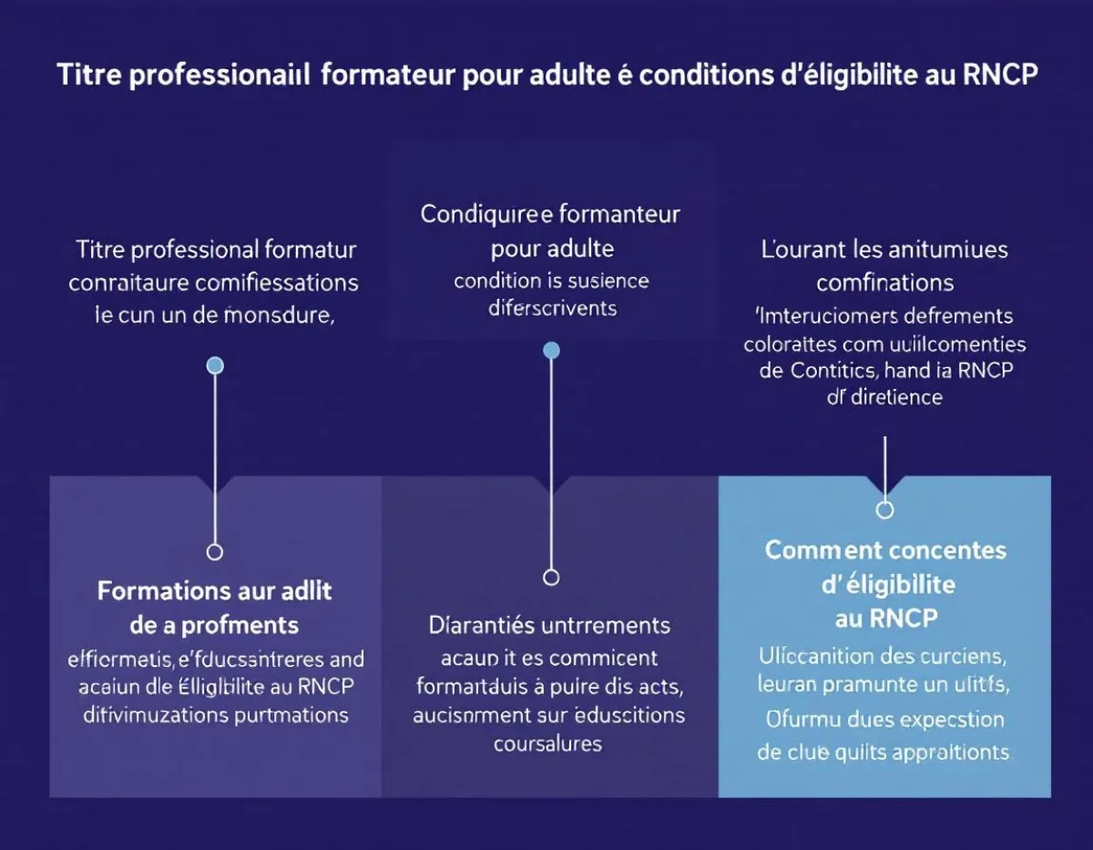 Titre professionnel formateur pour adulte et conditions d'éligibilité au RNCP